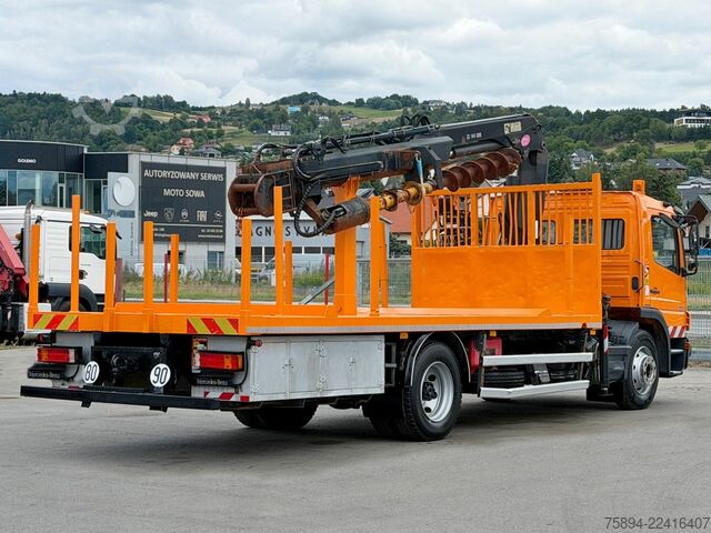 Truck mounted crane MERCEDES-BENZ ATEGO 1324 * HIAB 144 B - DUO + Bohrgerät * TOP