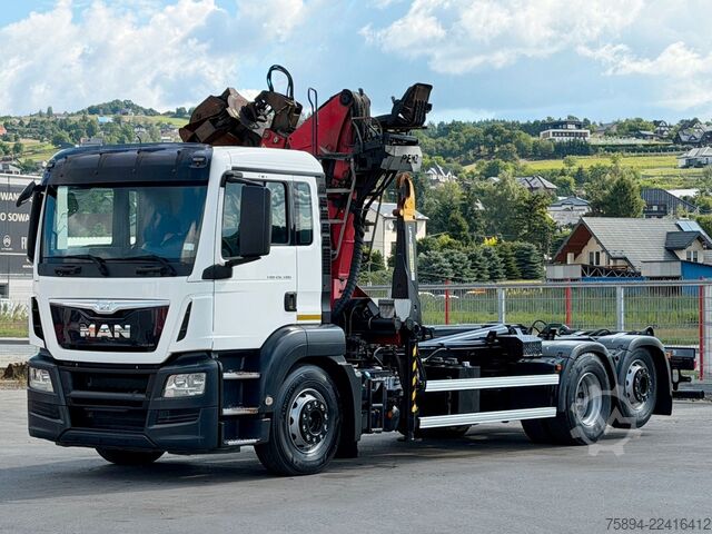 Roll-off tipper truck MAN TGS 26.400 Abrollkipper* PENZ 12Z7.90R* TOP
