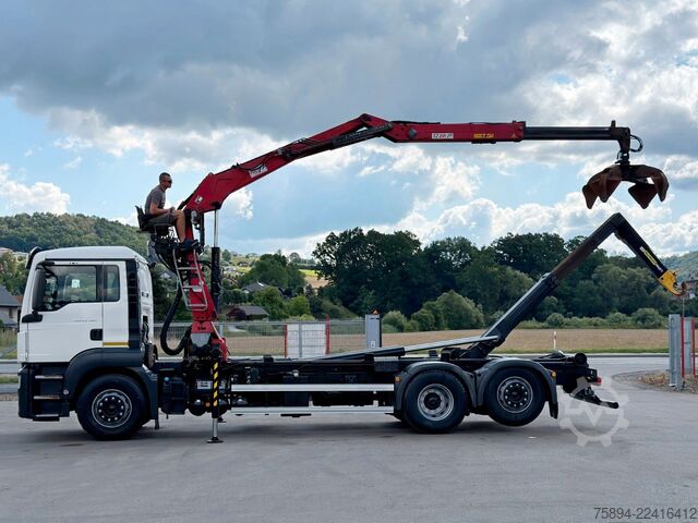 Roll-off tipper truck MAN TGS 26.400 Abrollkipper* PENZ 12Z7.90R* TOP