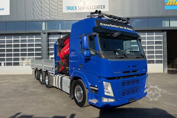 Truck mounted crane VOLVO FM-500 8x4 HMF5030 Flyjib & Troil