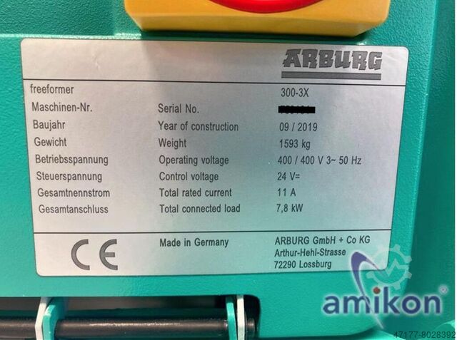 3D Drucker Freeformer AKF Arburg 300-3X