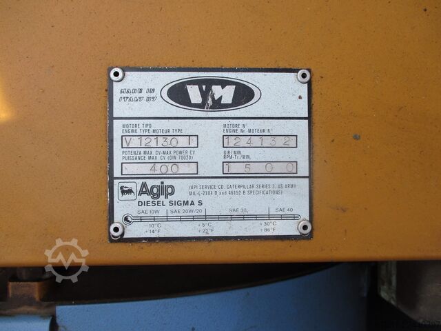 Dieselaggregat Generator 300 KVA MECC ALTE / VM V 12 Notstromaggregat, (3519)