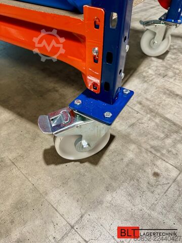 Screw shelf picking shelf Kommissionierwagen Regalwagen Rollwagen inkl. 36 x Sichtlagerkiste