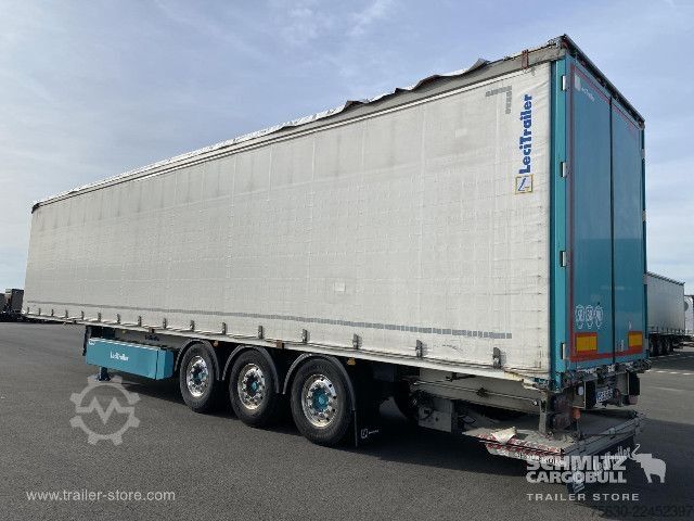 Auflieger mit Pritsche & Plane Leci Trailer Semitrailer Curtainsider Dropside Hayon