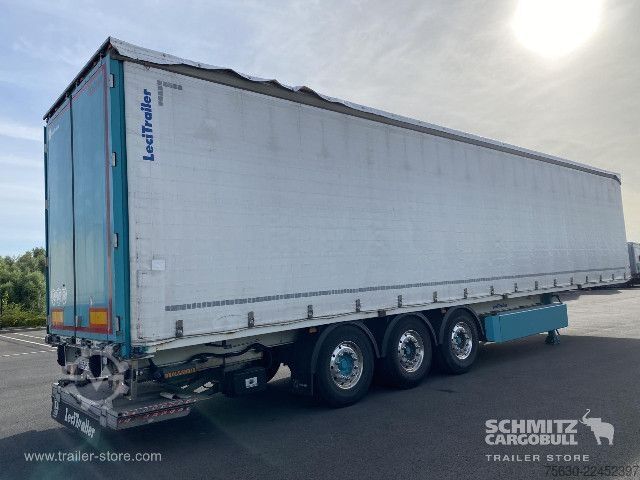 Auflieger mit Pritsche & Plane Leci Trailer Semitrailer Curtainsider Dropside Hayon