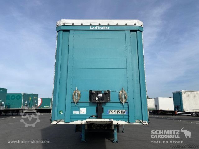 Auflieger mit Pritsche & Plane Leci Trailer Semitrailer Curtainsider Dropside Hayon