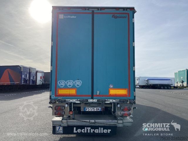 Auflieger mit Pritsche & Plane Leci Trailer Semitrailer Curtainsider Dropside Hayon
