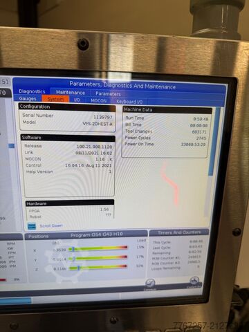 Vertical machining center Haas VF-2