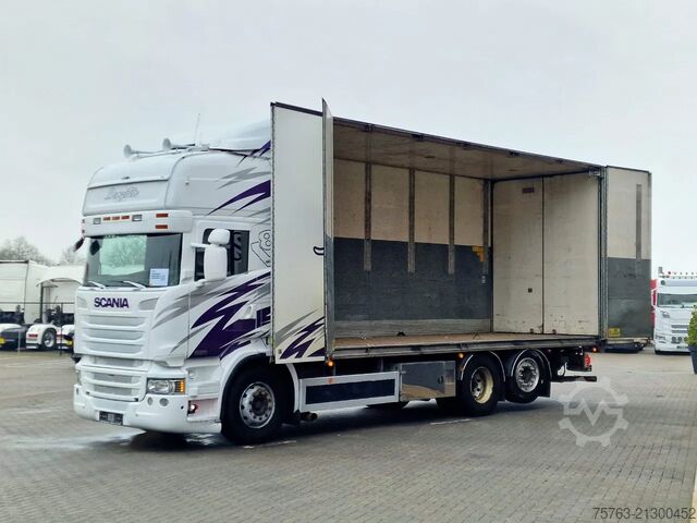 Koffer Scania R520 V8 Topline 6x2 - Box with sidedoors - Load...
