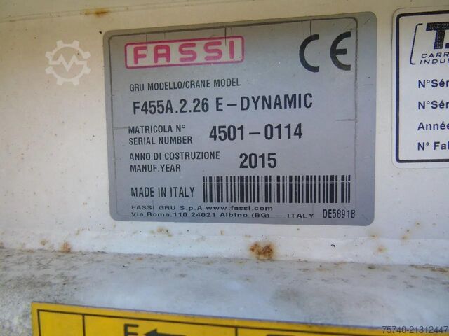 Crane MAN TGX 26.440 + FASSI 455A.2.26 + EURO 6 +  6X2 + ...