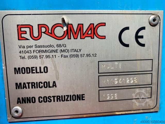 2 Stationen Ausklinkmaschine mit Winkelverstellung + Abkantmaschine; Gesenkbiegepresse, Ausklinksche EUROMAC Multi 220/6R