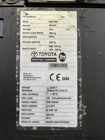 SWE 120 S * Atex EX * Mitrex 2D / Z21 * NEUE Batterie!! BT SWE 120 S * Atex EX * Mitrex 2D / Z21 * NEW battery !!
