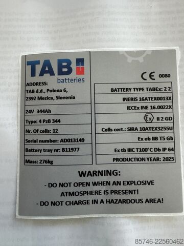 LPE 200 * Atex EX * Pyroban 3D / Z22 * NEUE Batterie!! TOYOTA LPE 200 * Atex EX * Pyroban 3D / Z22 * NEW battery !!