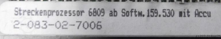 Streckenprozessor HOMAG 2