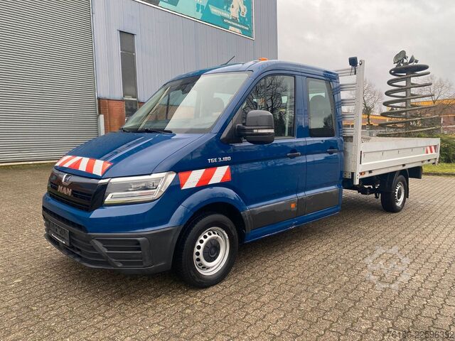 Pritschenwagen MAN TGE 3.180 Pristche mit Kran *Doppelkabine*Ahk*