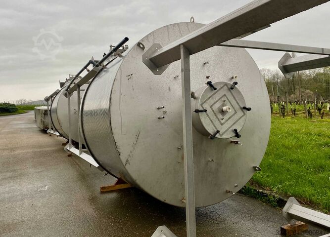 Cylindrical-conical ss tank - 12,000 L BSA 