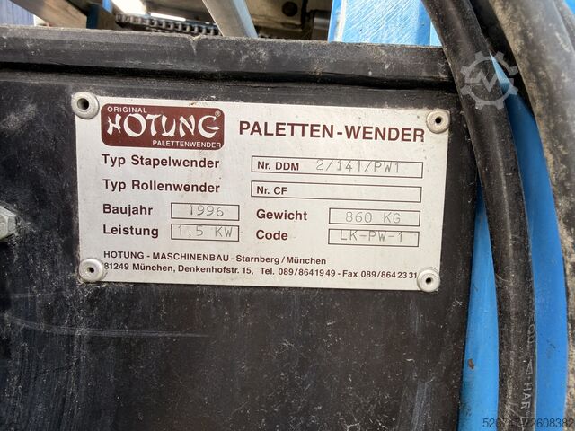 Pile turner Hotung Stapelwender 2/141/PW1