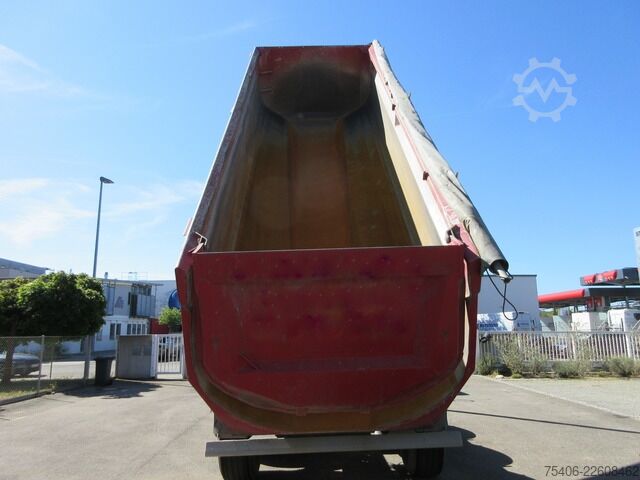 Tipper semitrailer schwarzmüller Kippauflieger Stahlmulde ca. 25 m³, Liftachse