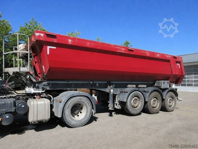 Tipper semitrailer schwarzmüller Kippauflieger Stahlmulde ca. 25 m³, Liftachse