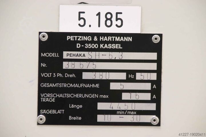 Holzbandsäge 2,2 kW PEHAKA SH-6,3