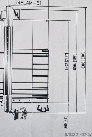 Glasschneidetisch BOTTERO BOTTERO 548 LAM/61 + BOTTERO 363 BCS