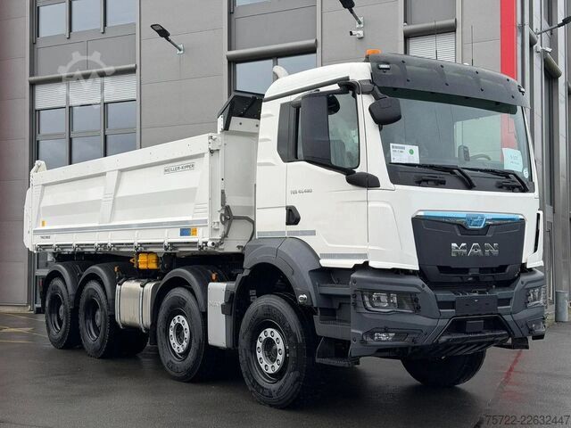 3-sided tipper MAN TGS 41.480 8x4 BB mit Meiller 3-Seitenkipper