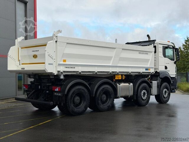 3-sided tipper MAN TGS 41.480 8x4 BB mit Meiller 3-Seitenkipper