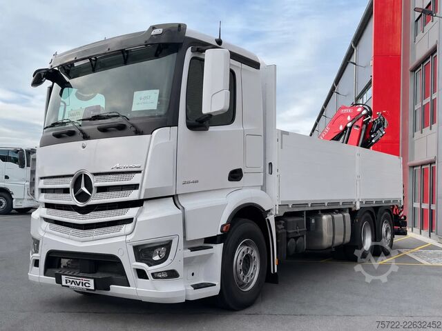 Loading platform Mercedes-Benz Actros 2548 L 6x2 M-FHS Baustoff-Pritsche FASSI...