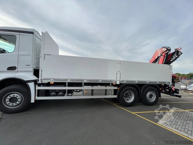 Loading platform Mercedes-Benz Actros 2548 L 6x2 M-FHS Baustoff-Pritsche FASSI...