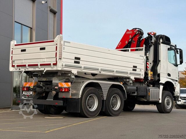 3-sided tipper Mercedes-Benz Arocs 3348 AK 6x6 Krankipper mit Fassi F195A2.24