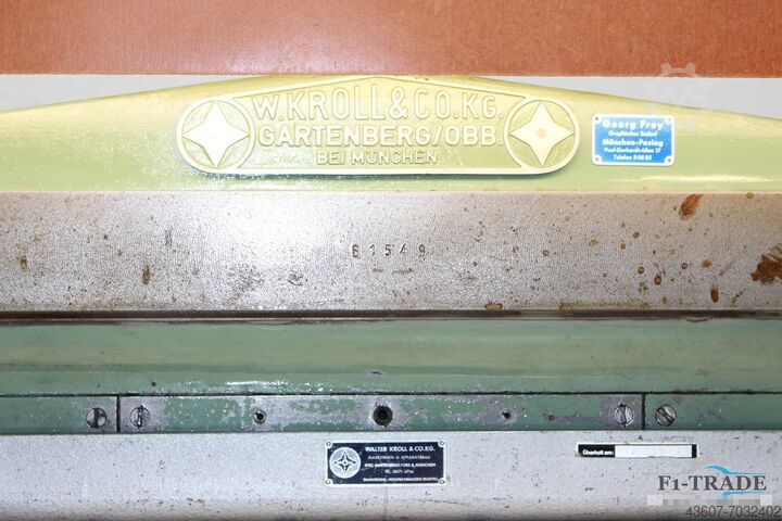 Perforiertion - Creasing Machine W. Kroll Gartenberg K70