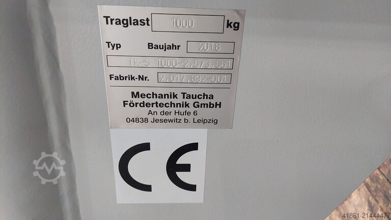 Säulenschwenkkran TAUCHA TK-S 1000-2.5 x 3.5