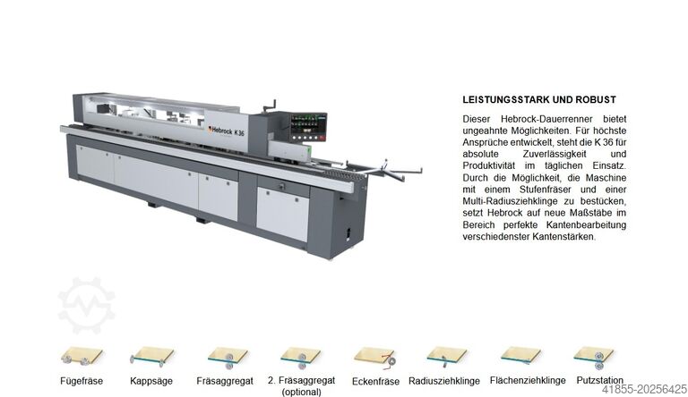 Edge banding machine HEBROCK K36 Airtronic uvm. Listenpreis:112.215€