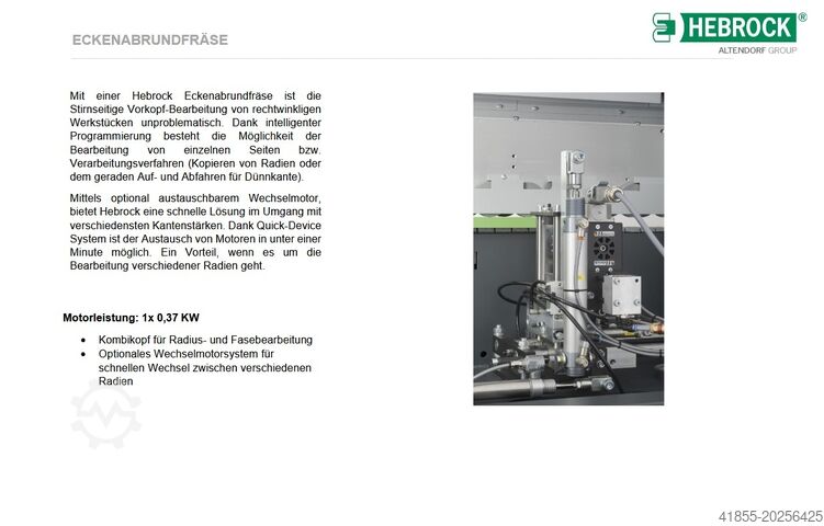 Edge banding machine HEBROCK K36 Airtronic uvm. Listenpreis:112.215€