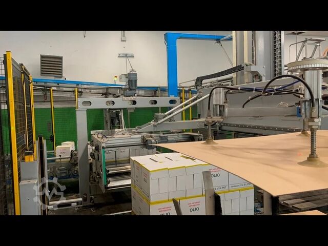 Usede Robopac palletizer 20.000 BPH - year 2018 Robopac ARES 2CP/P
