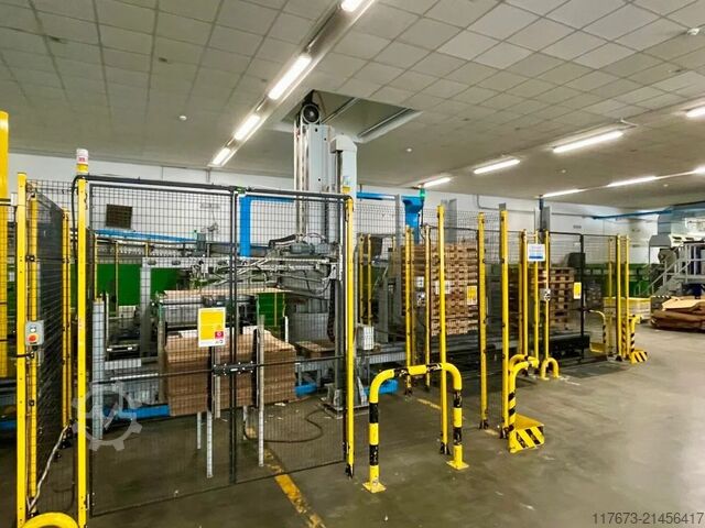 Usede Robopac palletizer 20.000 BPH - year 2018 Robopac ARES 2CP/P