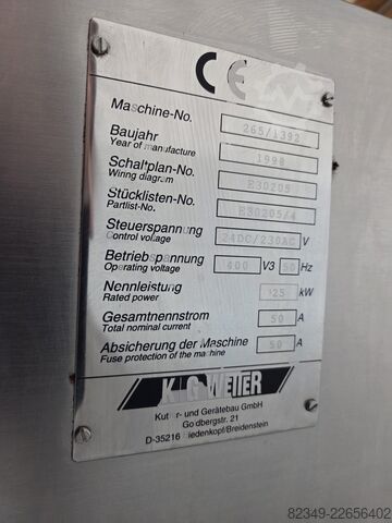 Fleischverarbeitungsmaschine Fleischkutter K+G Wetter SM-65STL