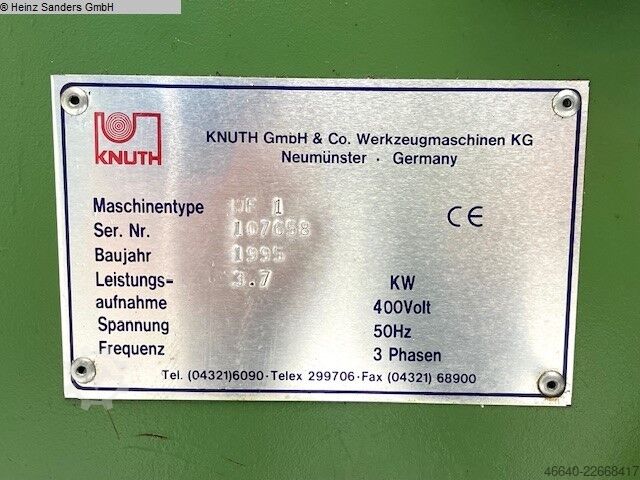 Universal Milling Machine KNUTH WF 1