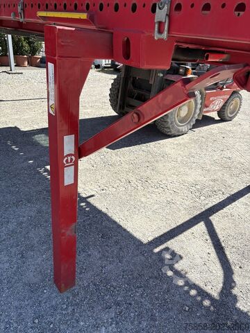 Swap body with flatbed Krone 7,45m BDF Baustoff Multilockrahmen