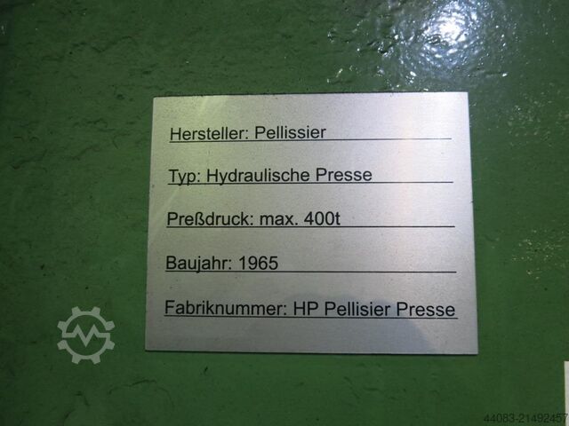 Richtpresse - Einständer PELISSIER 400