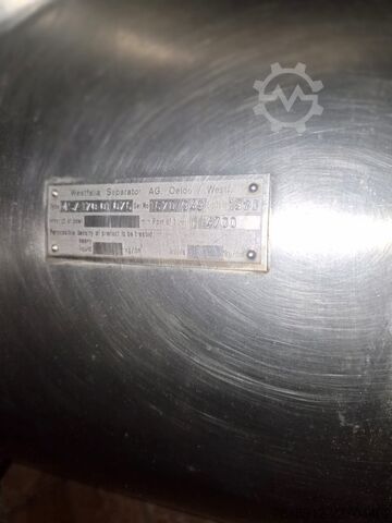 Separator GEA Westfalia MSA 170-05-076 Whey Cream Separator