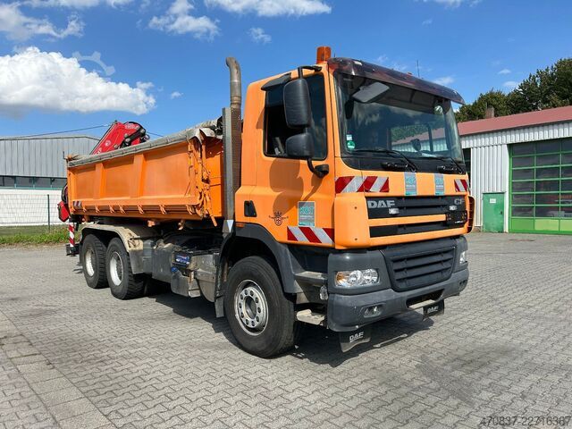 Dreiseitenkipper LKW DAF CF 510 / Bordmatik / abnehmbarer Kran + Funk