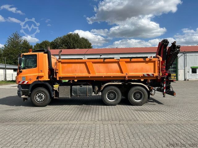 Dreiseitenkipper LKW DAF CF 510 / Bordmatik / abnehmbarer Kran + Funk
