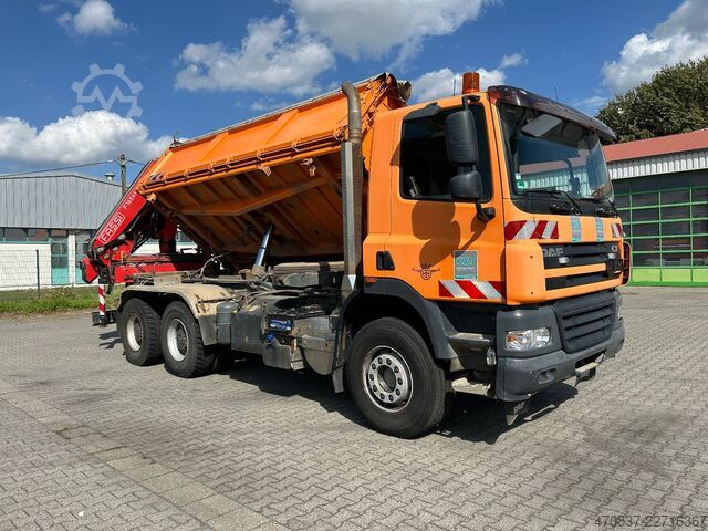 Dreiseitenkipper LKW DAF CF 510 / Bordmatik / abnehmbarer Kran + Funk