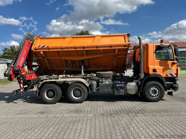 Dreiseitenkipper LKW DAF CF 510 / Bordmatik / abnehmbarer Kran + Funk