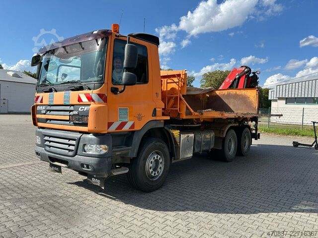 Dreiseitenkipper LKW DAF CF 510 / Bordmatik / abnehmbarer Kran + Funk