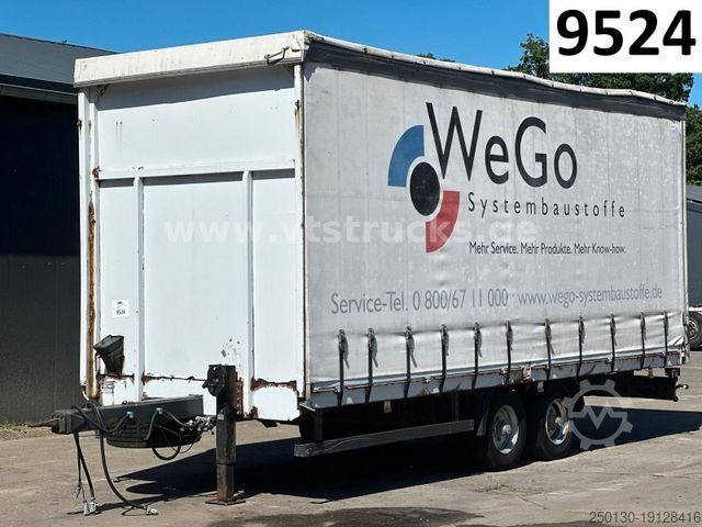 Open trailer with tarp Eggers ZPT 10,5 EL Tandemanhänger Pritsche+Plane