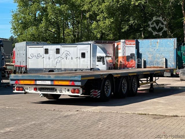 Working platform semitrailer RENDERS NS4X31 Plattform-/Plateau Auflieger, Lenkachse