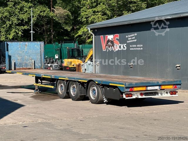 Working platform semitrailer RENDERS NS4X31 Plattform-/Plateau Auflieger, Lenkachse
