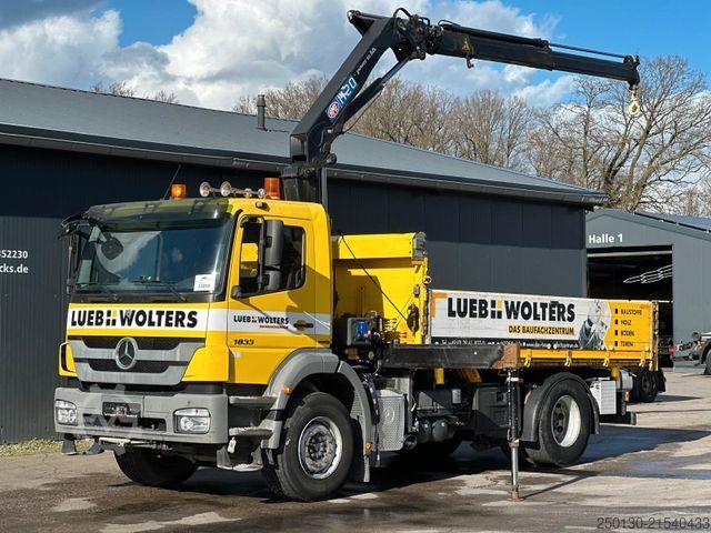 Dreiseitenkipper LKW MERCEDES-BENZ Axor 1833 4x2 BL MEILLER DSK & HMF 1120 K-2  LK